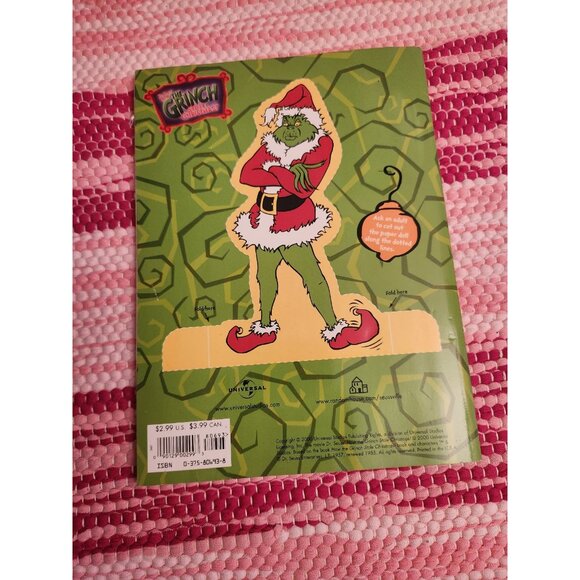 The Grinch Happy Wholiday Mr. Grinch Y2K Coloring Book - Picture 2 of 4